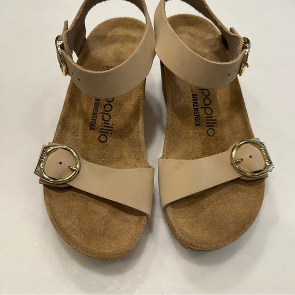 Birkenstock Papillio Soley Leather Wedge Sandals Size US 6-6.5 EU 37 BRAND NEW - Picture 14 of 15